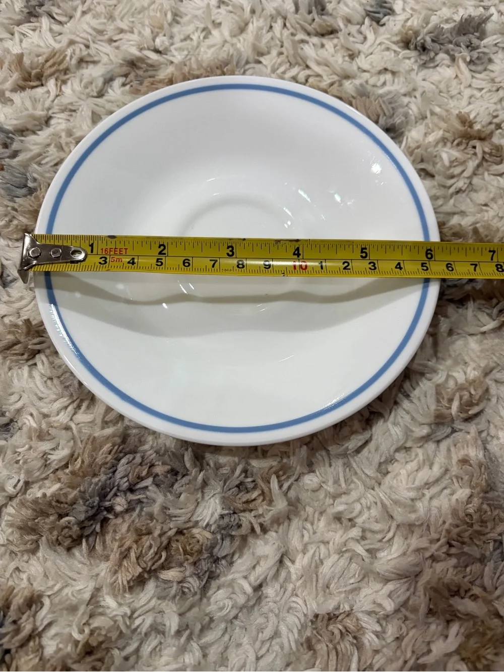 Corelle white saucer